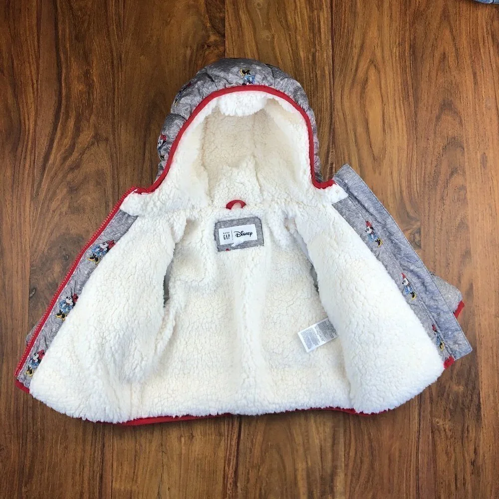 Baby Gap x Disney Minnie Mouse Puffer Jacket 🐭 ❤️